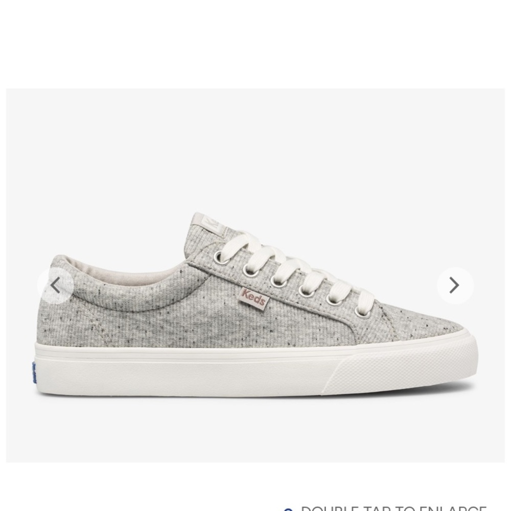 Jump kick speckle knit, gray Keds. Platform sneakers w/box worn once